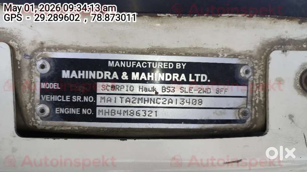 Mahindra Scorpio 2012 Diesel 103000 Km Driven