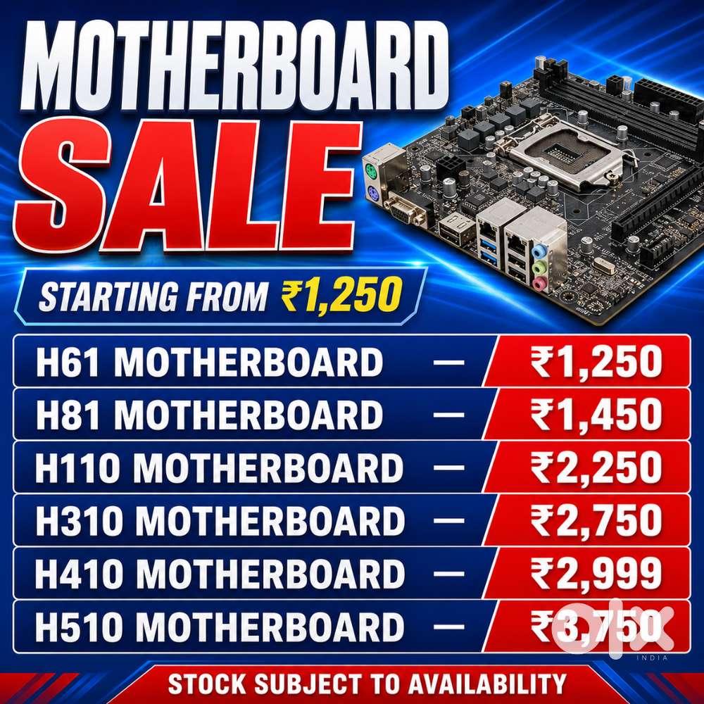 H61 H81 H110 H310 H410 H510 Motherboard Stock
