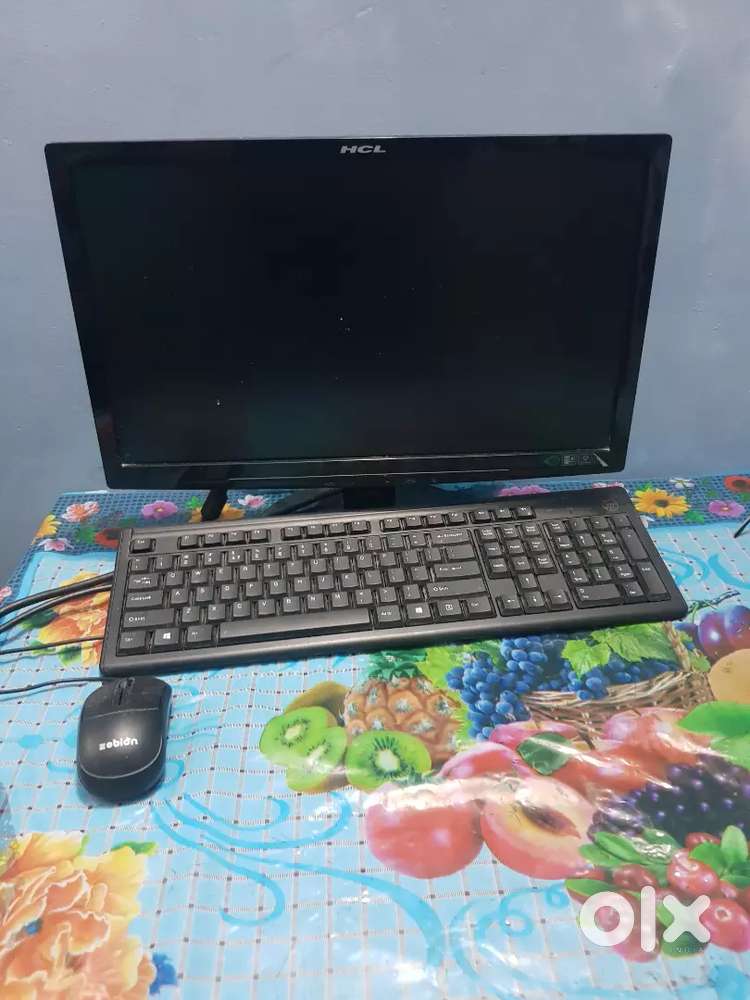 Desktop with cpu mouse keyboard
