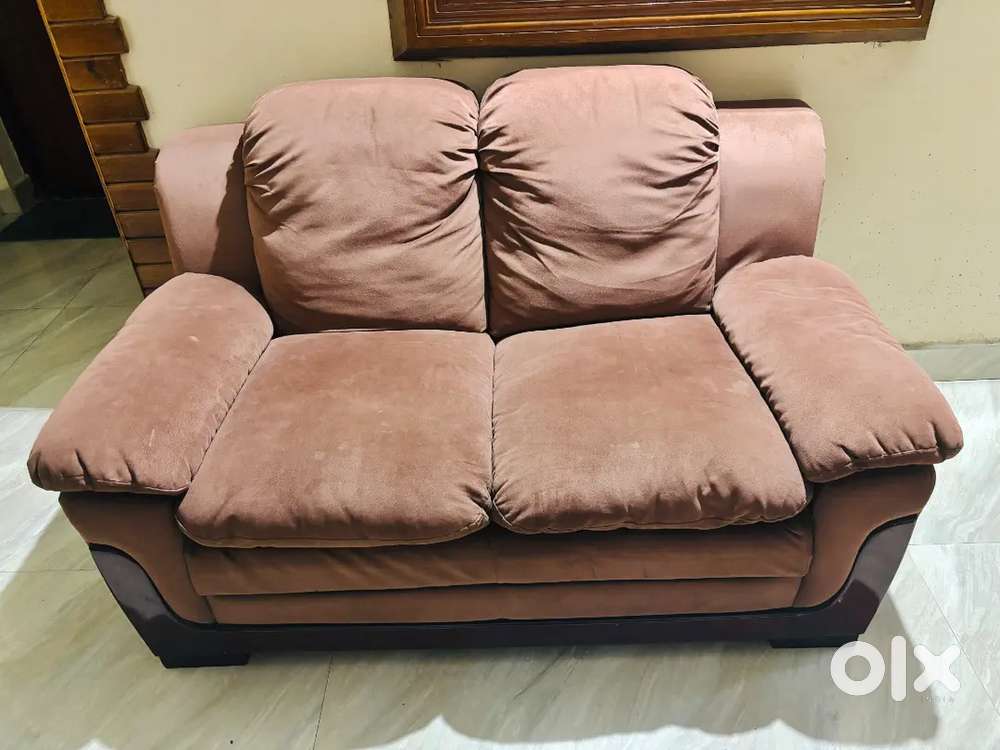 Indroyal Luxury 2-Seater Sofa &ndash; Coffee Brown