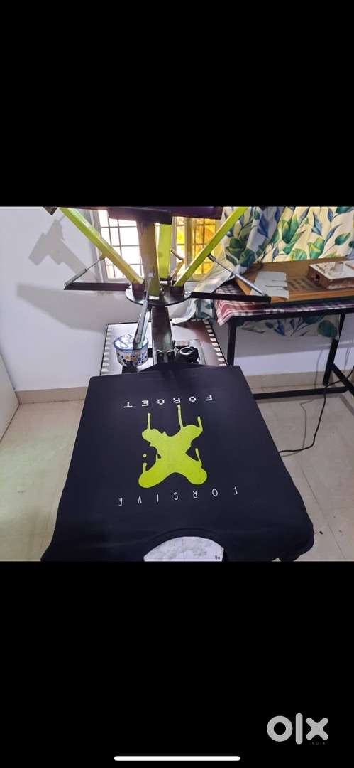 screen printing machine 1 color 1 station machine