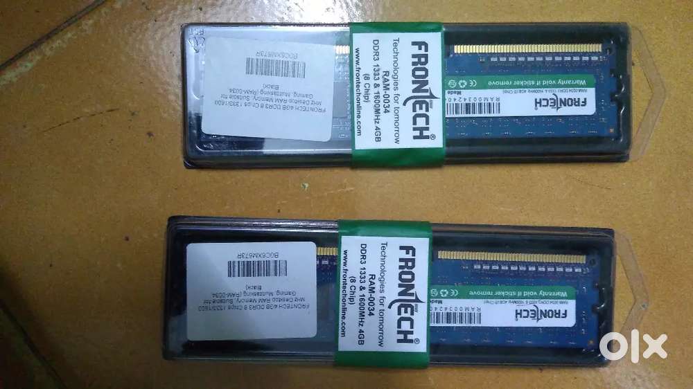 Frontech 4gb ddr3 ram x2 Computer Accessories 1811528255