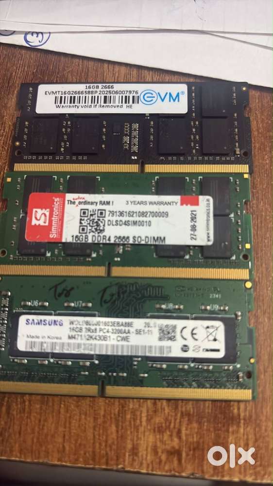 DDR 4 RAM 16 AND 8 GB