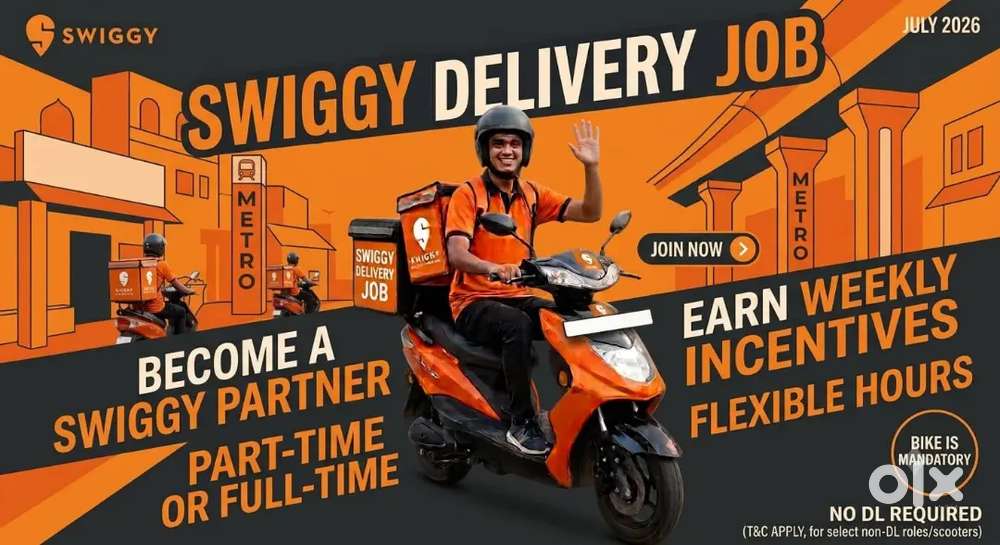 Tirupur Swiggy food and Instamart delivery job