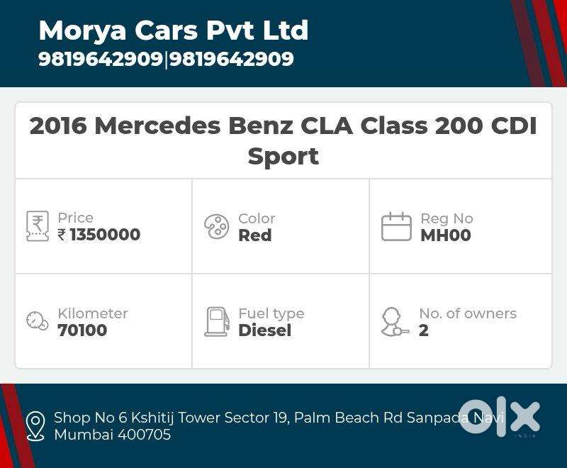 Mercedes-benz Cla 200 Cdi Sport, 2016, Diesel