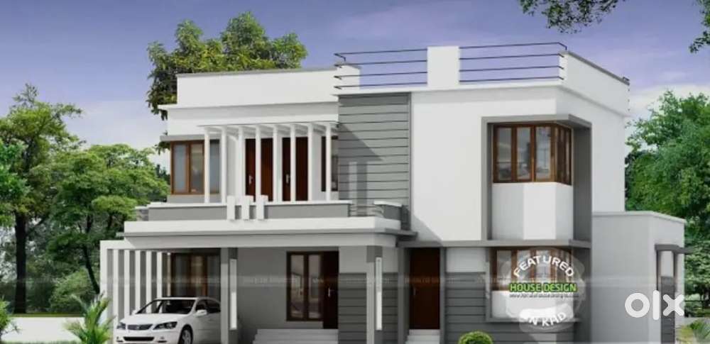4.82 cents , duplex , 4 bedrooms , 4 toilets, separate entry for upsta