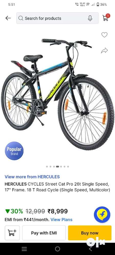 Hercules street cat pro 30 26t hot sale