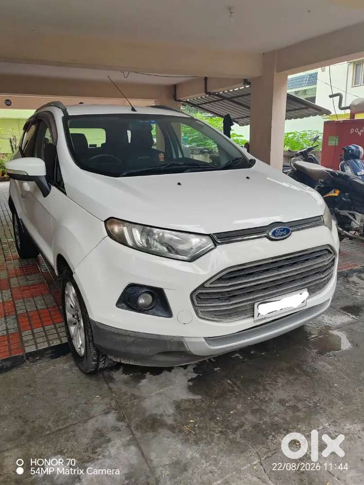 Ford Ecosport Titanium 2013 White Well Maintained,single Hand Driven