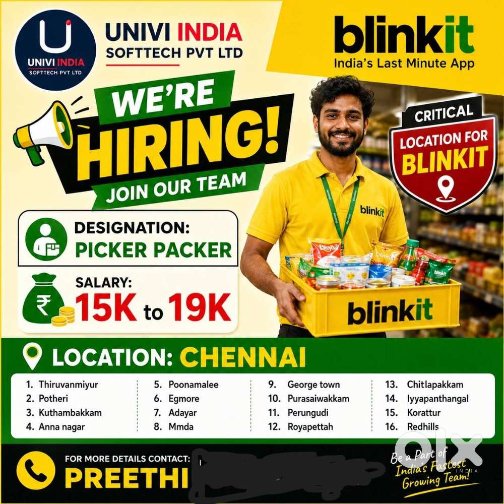 Hiring For Picker/Packer
