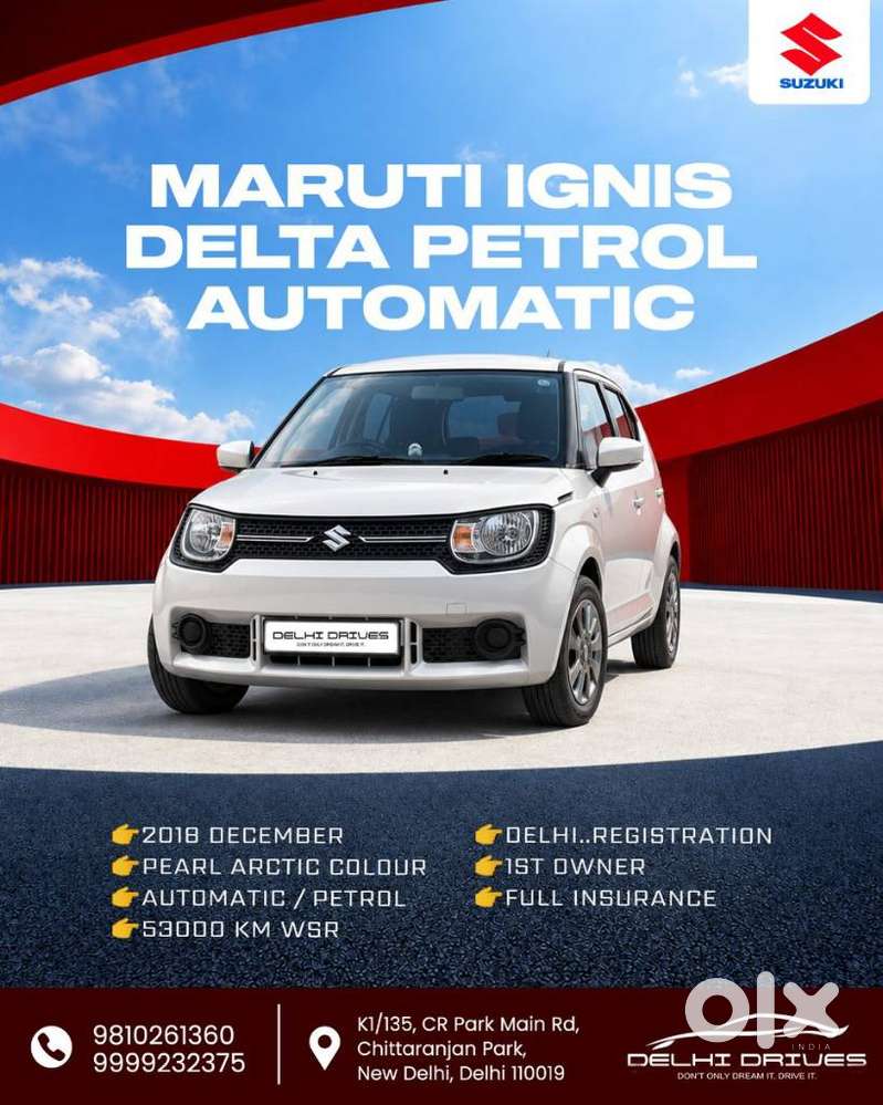 Maruti Suzuki Ignis 1.2 Delta Amt, 2018, Petrol