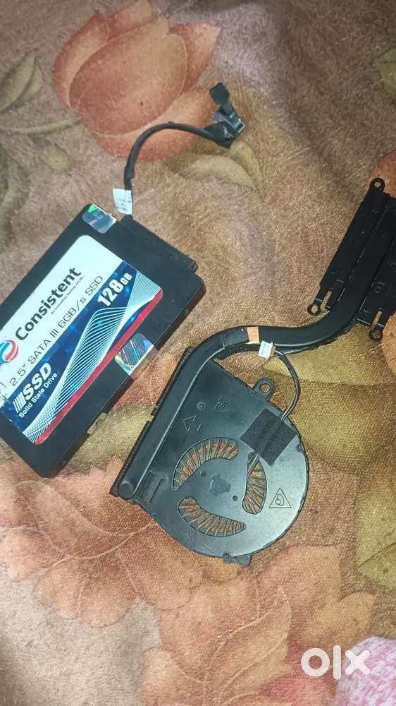 Laptop Cooling Fan + 12GB SSD  Used Working Parts with  Charger Free