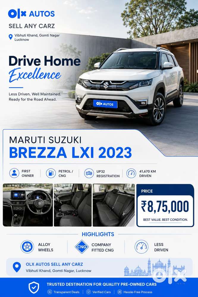 Maruti Suzuki Brezza 1.5 Lxi Cng, 2023, Cng & Hybrids