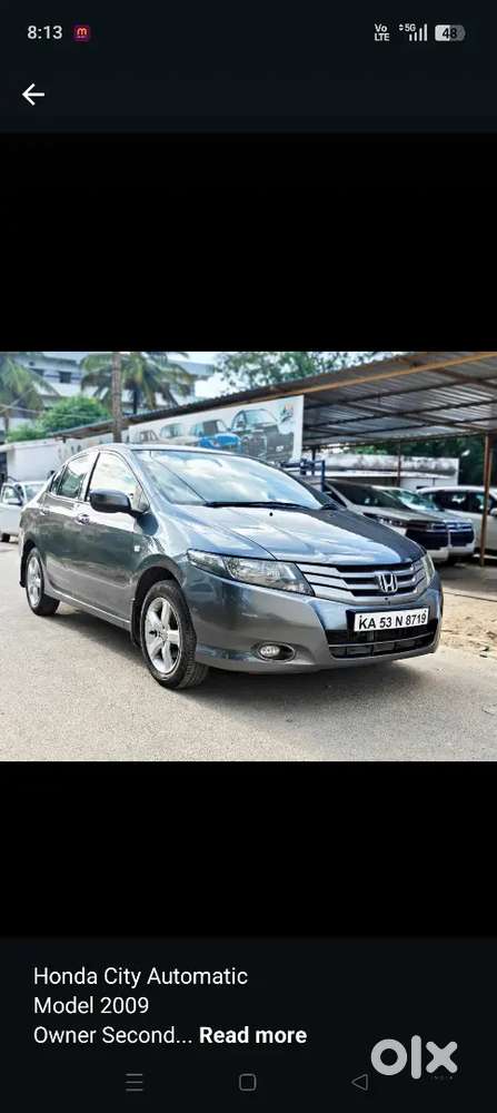 Honda City Automatic 
Model 2009
Owner 2
Insurance Running 
Fc Till 20