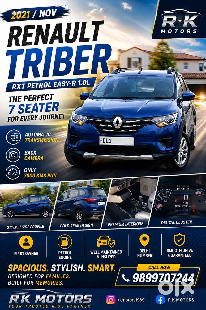 Renault Triber Rxt Easy-r Amt, 2021, Petrol