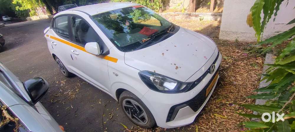 Hyundai Aura 2025 Cng & Hybrids 8000 Km Driven (yellow Number Plate)