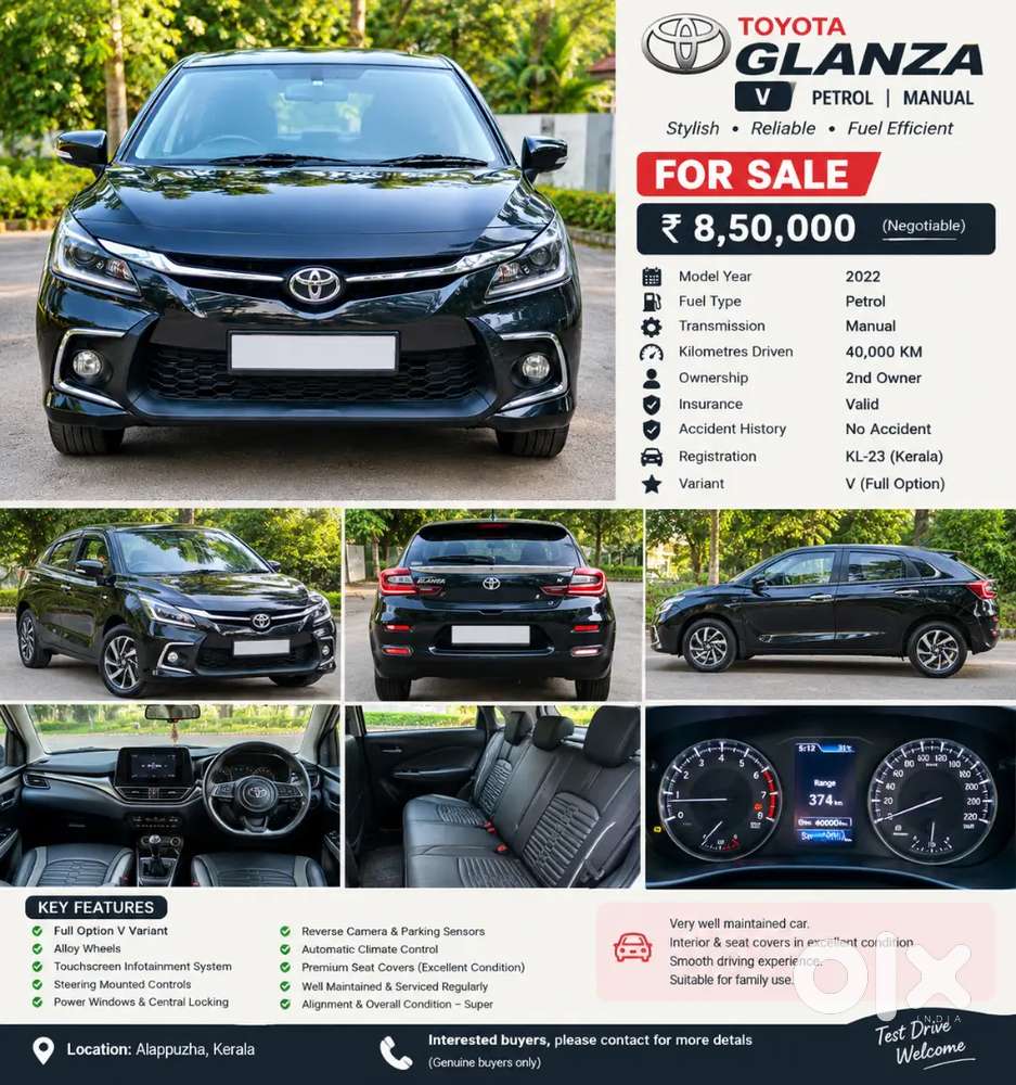 Toyota Glanza 1.2 V 2022 Petrol