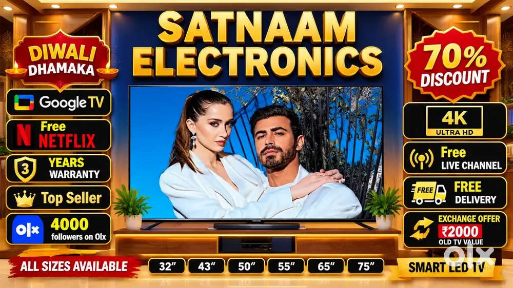 65 INCHES WEBOS FRAMELESS Q-LED 3 YEARS WARRANTY LIVE CHANNEL FREE