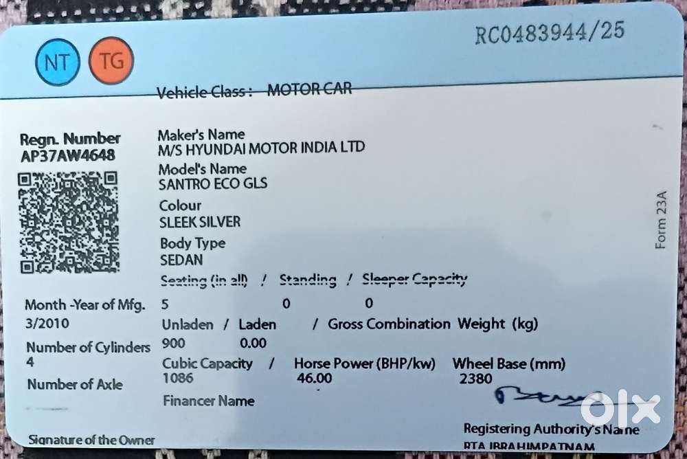 Hyundai Santro Xing Gls, 2010, Lpg