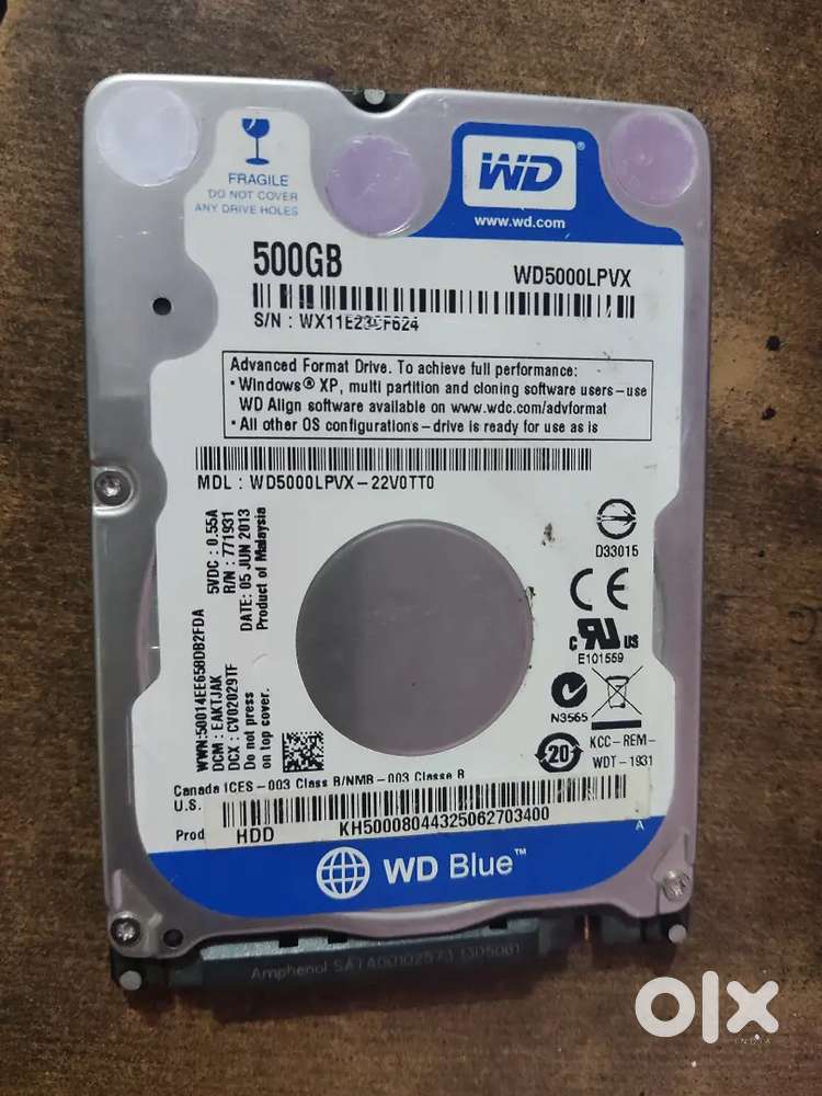 Harddisk 500gb only
