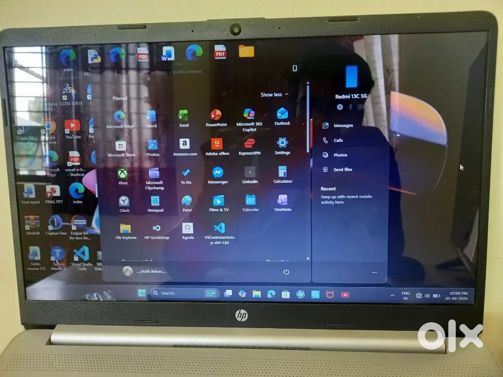 Hp 15s 8GB ram 512GB SSD Intel Celeron