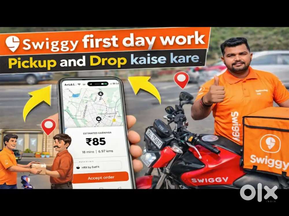 FREE JOINING 100 Delivery boys Food Delivery jobs