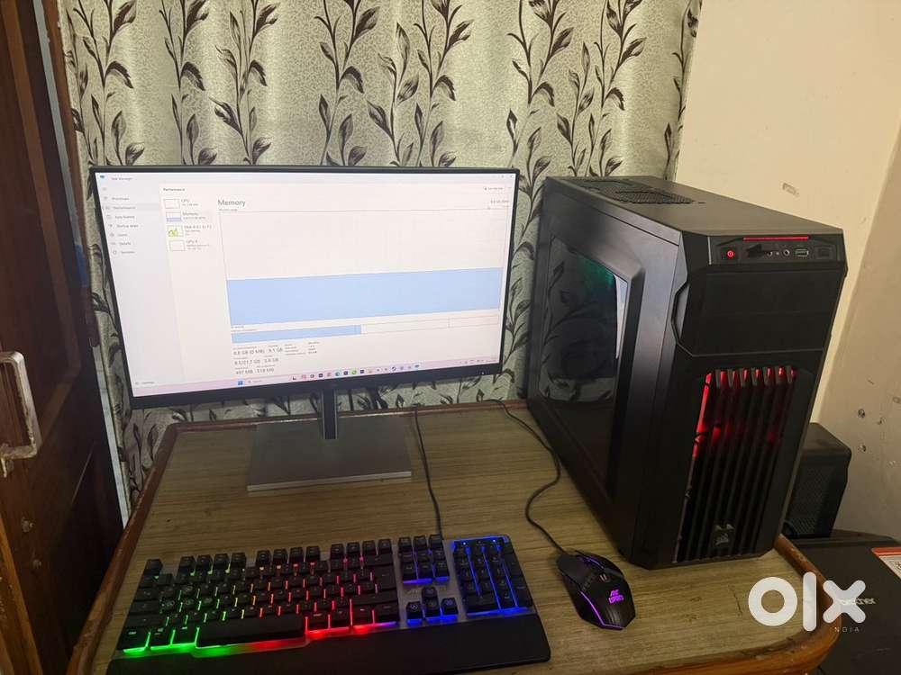 Gaming PC with touch screen monitor