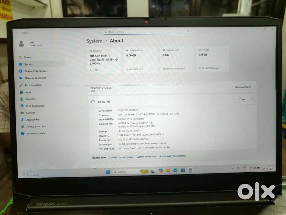 Lenovo IdeaPad Gaming 3 Laptop for Sale!!