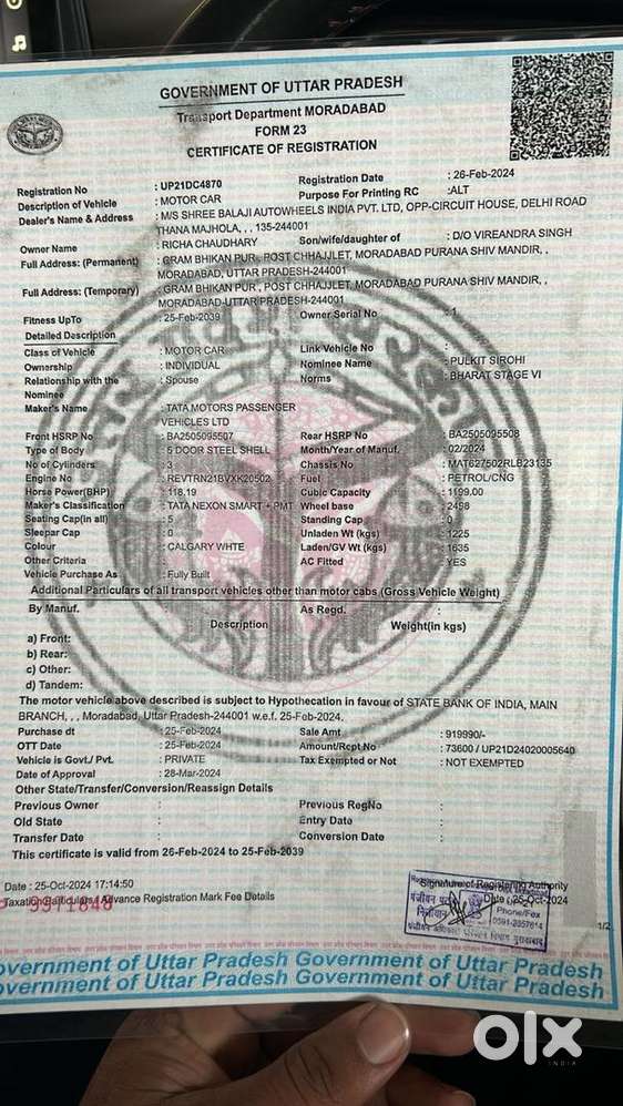 Cng Fited On Paper