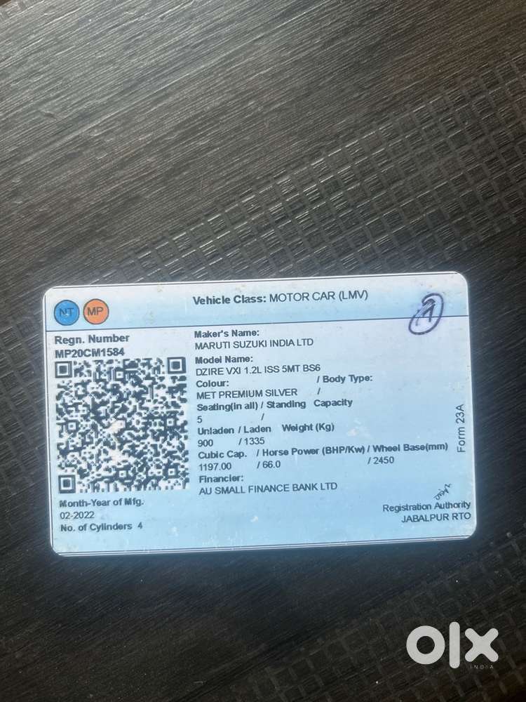 2022 Maruti Dzire Vxi Petrol Manual