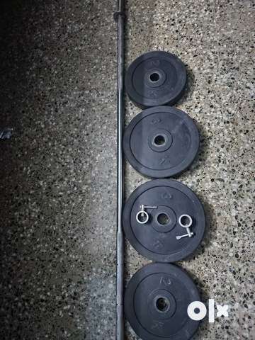 Gym equipments for sale.Bar bell rod and weight plates. Gym Fitness 1699139935