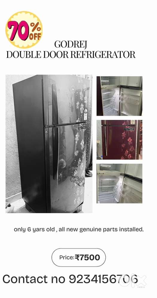 Godrej Double door fridge ( full working condition )