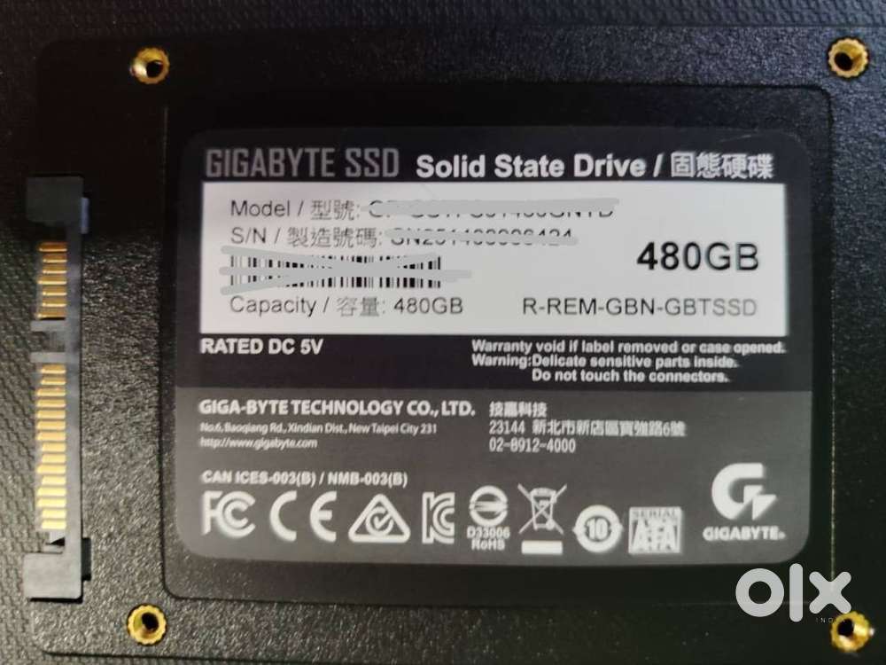 Gigabyte 480GB SATA SSD 99% Health Excellent Condition HayathNagar, Hy