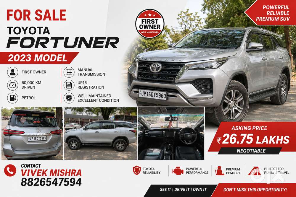 Toyota Fortuner 2023 Petrol Well Maintained