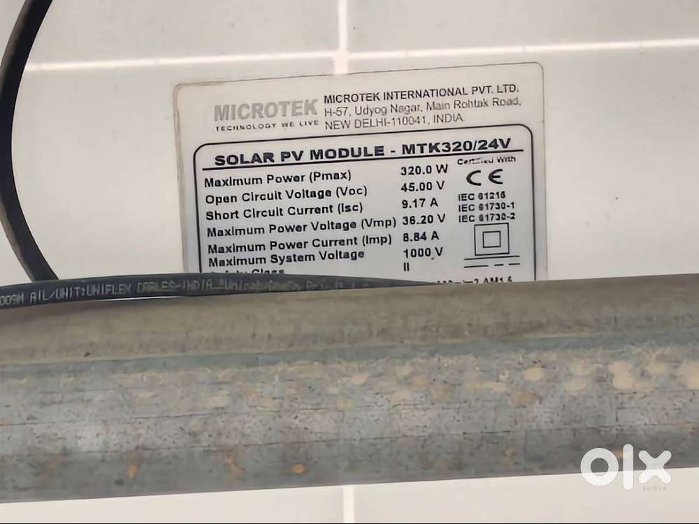 Microtek 26 Solar panel for sale