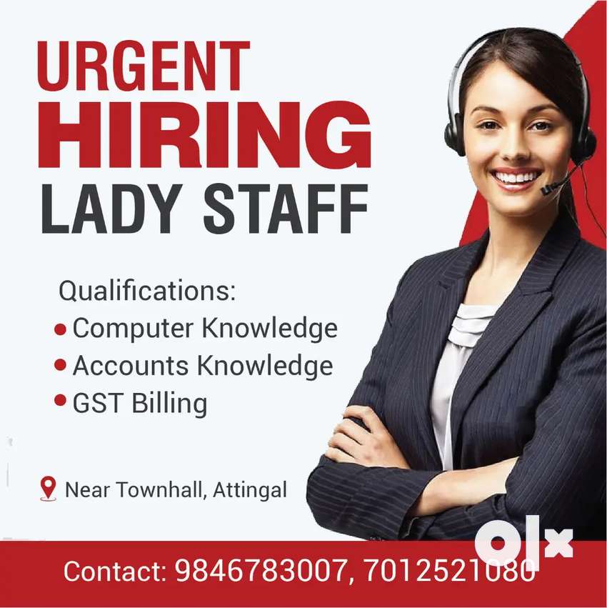 Lady staff required - Other Jobs - 1776523582