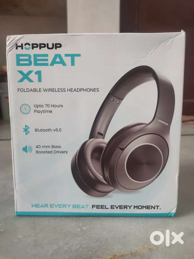 HOPPUP Beat X1 is a wireless headphone featuring Bluetooth 6.0.