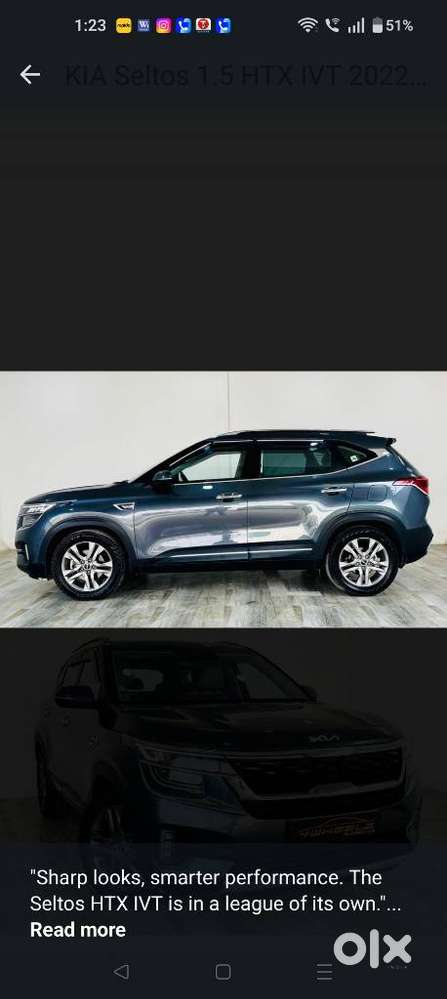 Kia Seltos 1.5 Htx At Petrol, 2022, Petrol