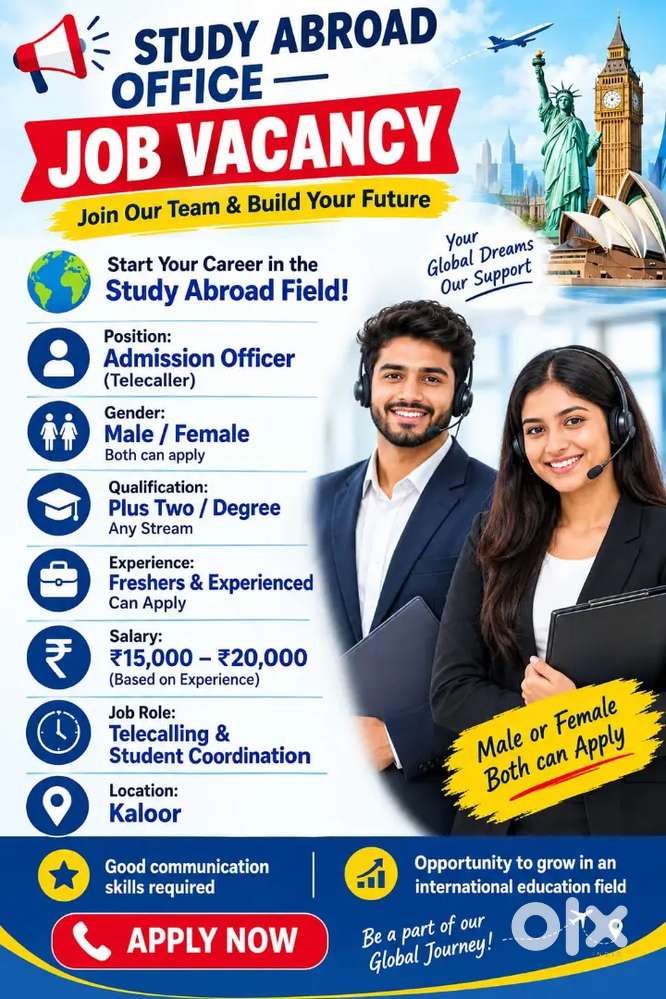 STUDY ABROAD TELECALLING VACANCY