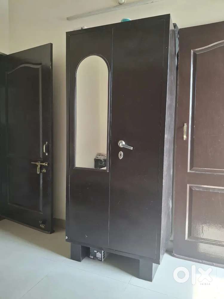 Two Doors Iron Almirah/Almari/Wardrobe with mirror. (2 units)