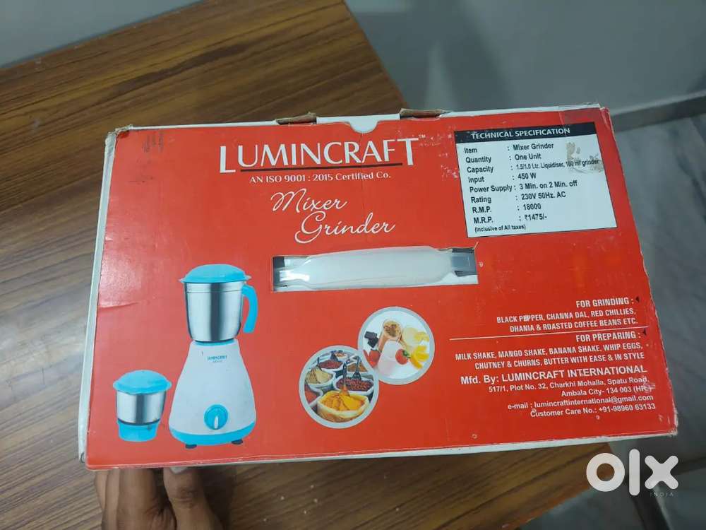 Lumicraft Mixer Grinder
