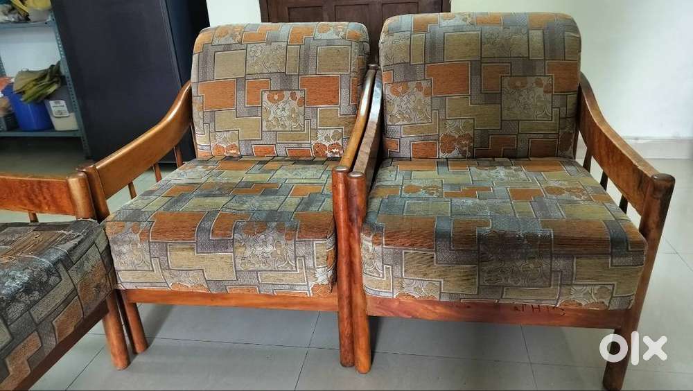 Teak wood Single Seater 4Nos Sofa & Dining 1753291890