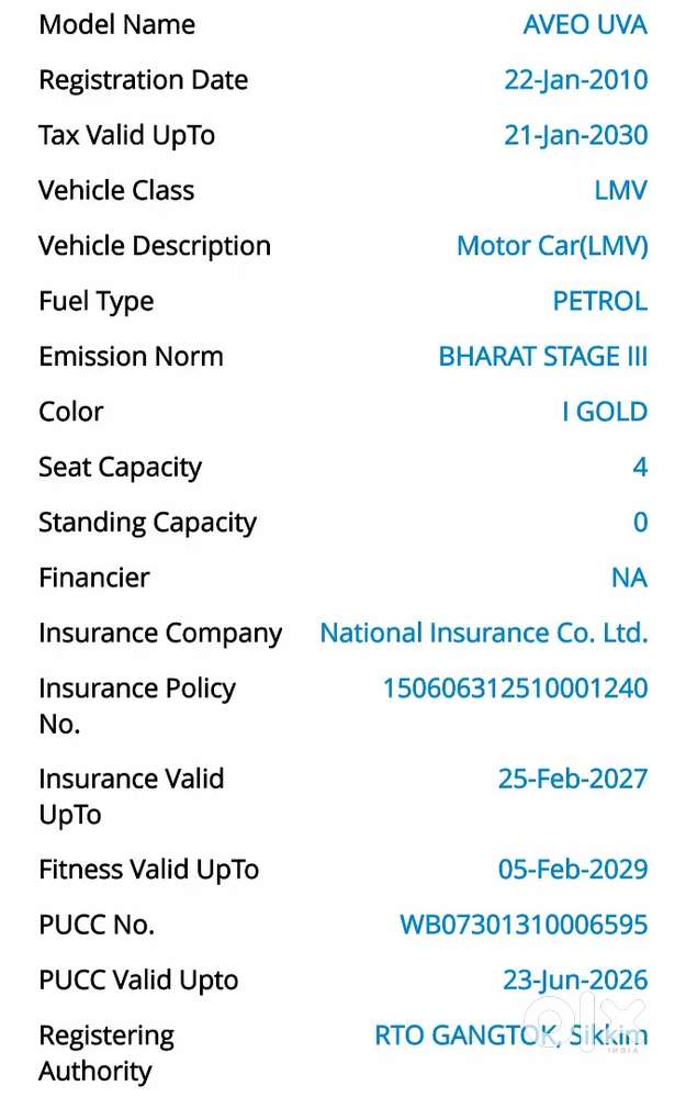 Chevrolet Uva 1.2 Lt (top Variant) 2010 Petrol Well Maintained
