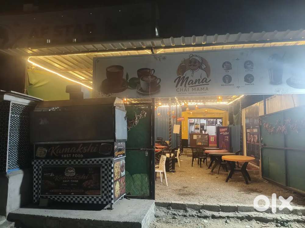 Fast food items available and rent, lease