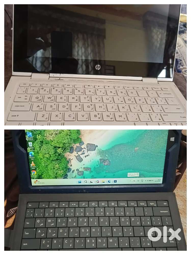 Microsoft surface pro 3 and hp laptop