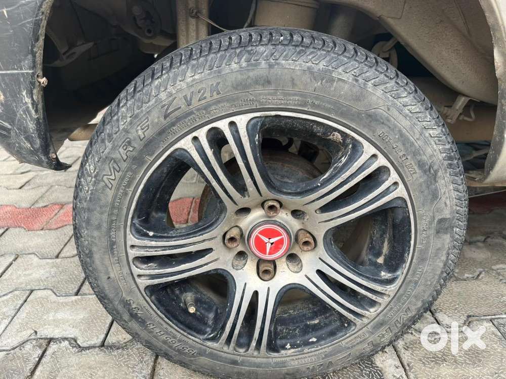 All Ok Condition All New Mrf Tyres With Alloy Wheels Only Some Scra