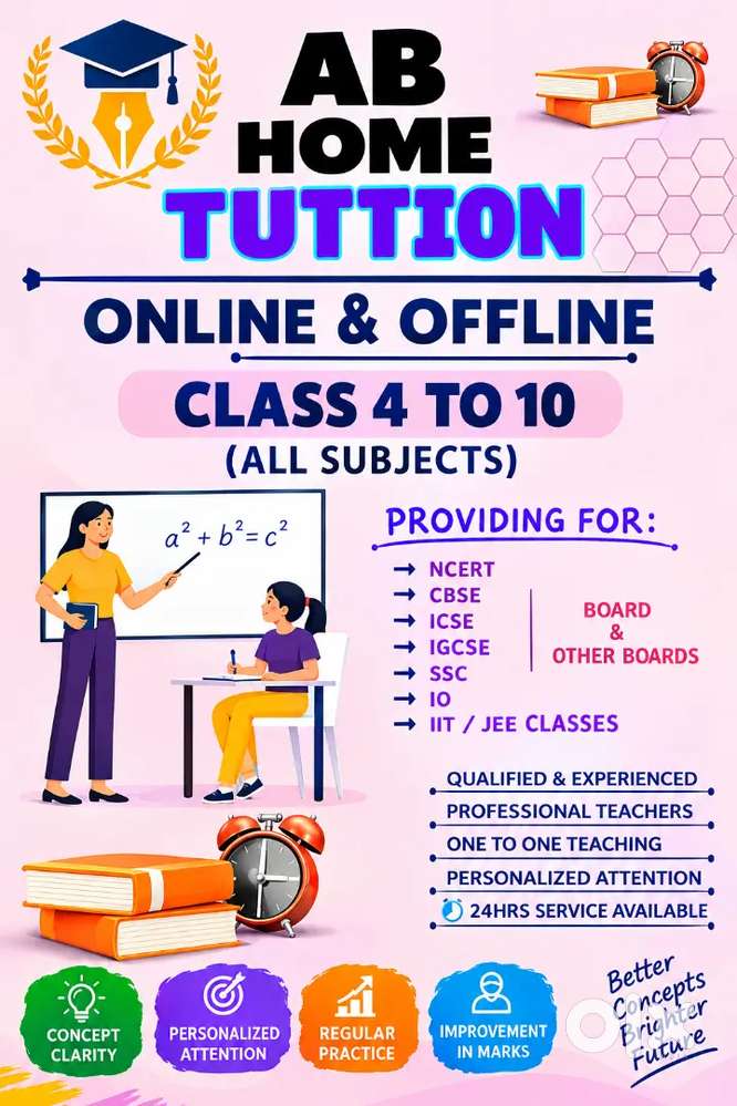 Maths tutor available (online and offline both)