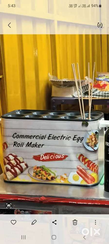 Fryer and egg sausage machine