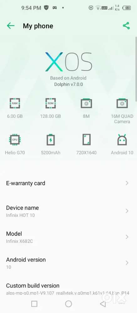 Infinix hot 10