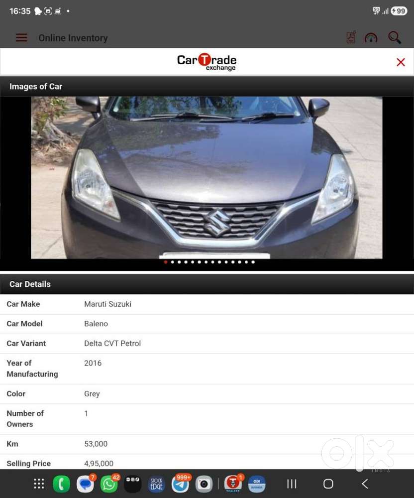 Maruti Suzuki Baleno 1.2 Cvt Alpha, 2016, Petrol