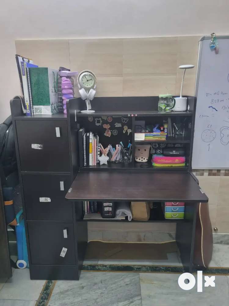 Study table with bookshelf olx discount